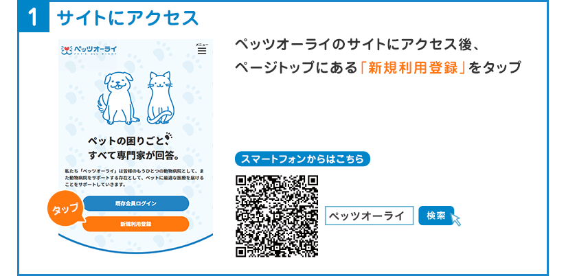 1.サイトにアクセス